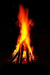 Bowl, Fire, Flame, Burn, Hot, Blaze, fire bowl, garden, grill HD wallpaper