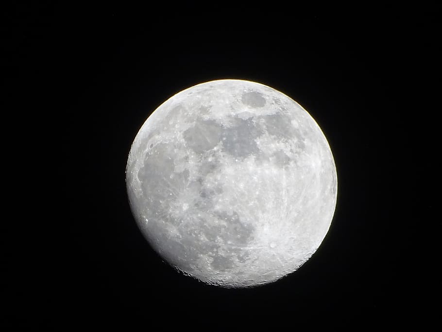 moon, astronomy, evening, night, space, full moon, sky, moon surface HD wallpaper