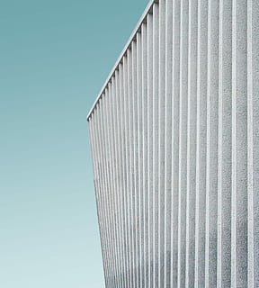 closeup photo of gray louver panel, white textile, facade, architecture HD wallpaper
