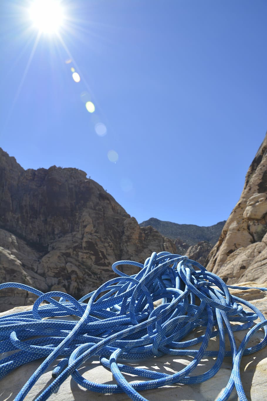 climbing, rope, summit, roche, landscape, sky, mountain, sunlight HD wallpaper