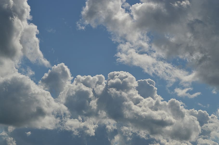 clouds, sky, weather, cloudy, clouded, fluffy, meteorology HD wallpaper