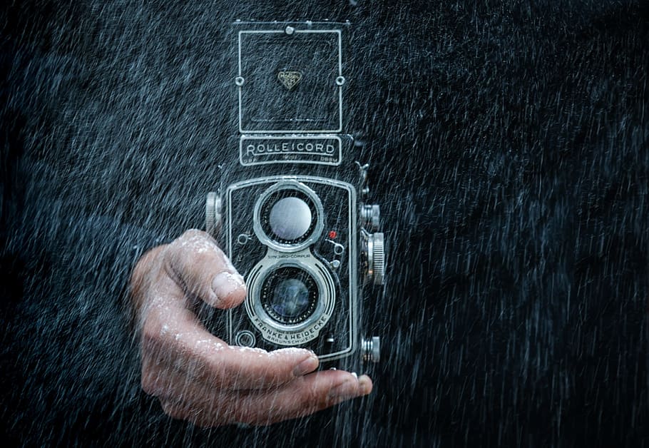 man, camera, rolleicord, watch, taking pictures, people, person, HD wallpaper