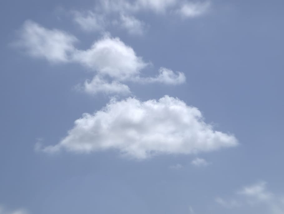 clouds, sky, summer, weather, fair weather clouds, blue, nature HD wallpaper