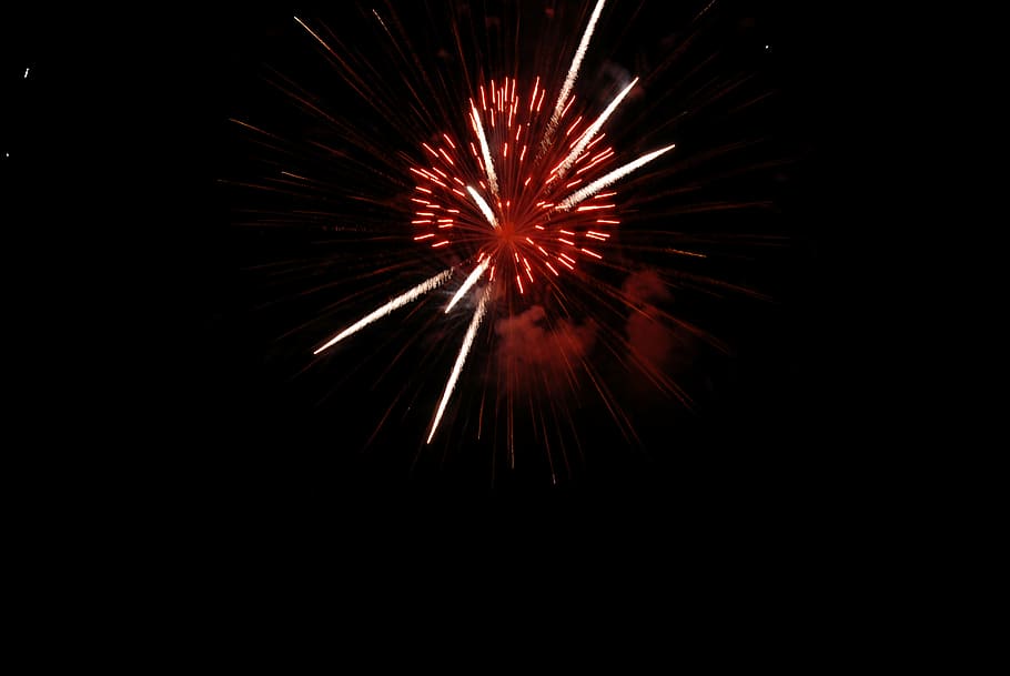 fireworks, night, summer, event, celebration, motion, arts culture and entertainment HD wallpaper