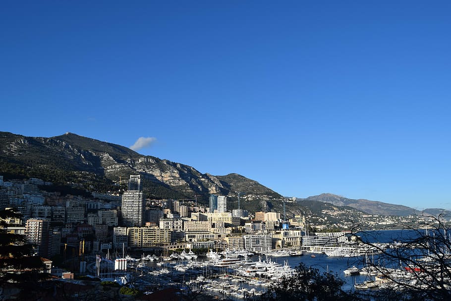 south of france, monte carlo, city, tourism, collection of yachts, HD wallpaper