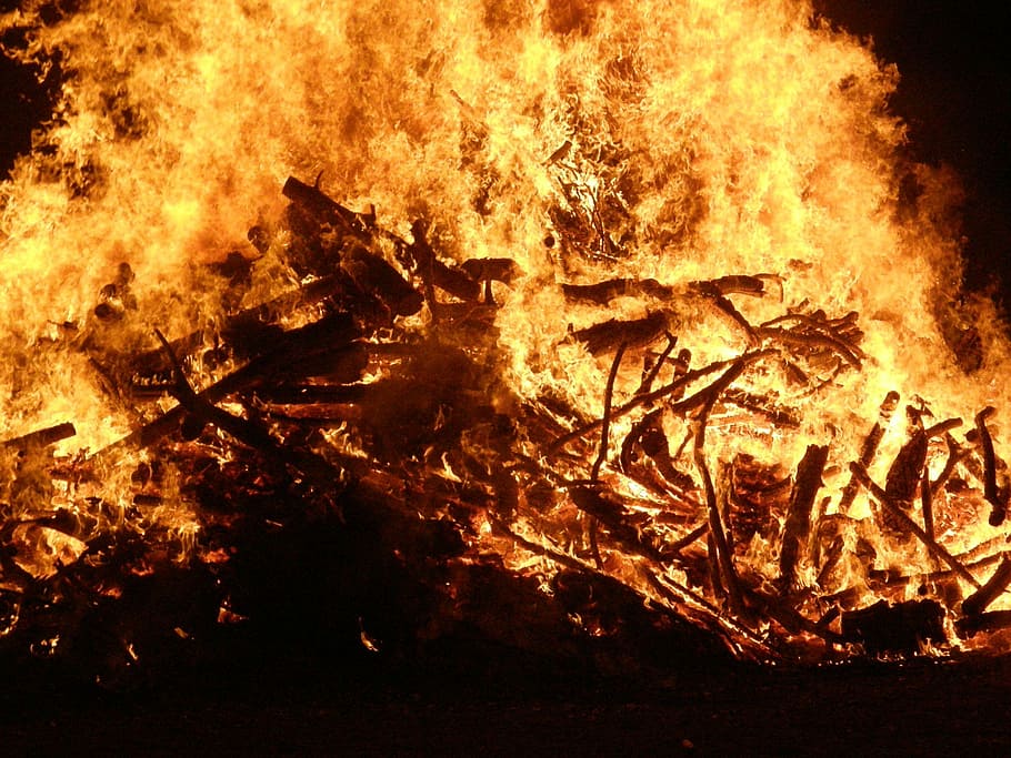 flame, fire, embers, hot, midsummer, burn, burning, fire - natural phenomenon HD wallpaper