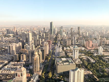 nanjing, city, vision, building exterior, cityscape, architecture HD wallpaper