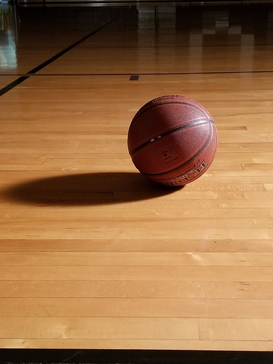 wood, wooden, ball, basketball, hardwood, sport, game, floor, HD wallpaper