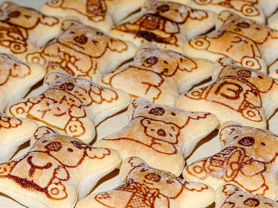 Cookie, Japan, Koala, Sweet, pattern, close-up, backgrounds, HD wallpaper