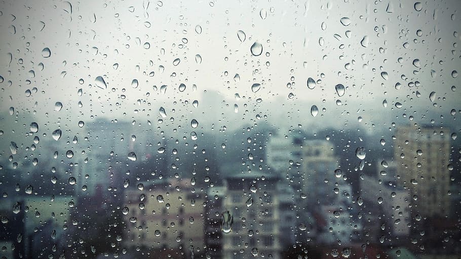 HD wallpaper: photo of water on glass, rain, raining, saigon, vietnam,  window glass | Wallpaper Flare