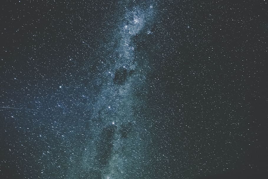stars on sky, milky way galaxy, us, astronomy, space, blue, backgrounds HD wallpaper