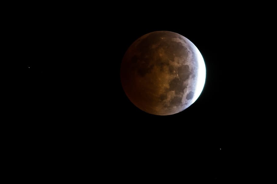 moon, dark, night, space, astronomy, sky, full moon, nature HD wallpaper