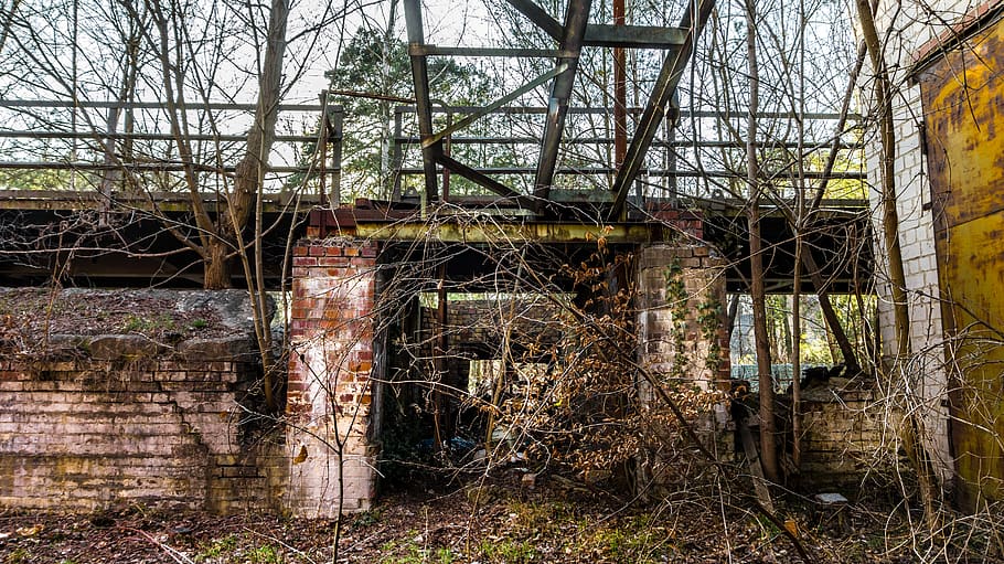 nature, industry, abandoned, destroyed, rusty, old, environment HD wallpaper