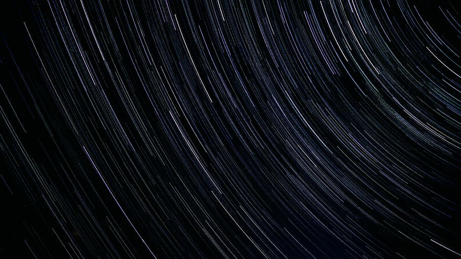 time lapse photography, untitled, night, stars, stripe, nightscape, HD wallpaper