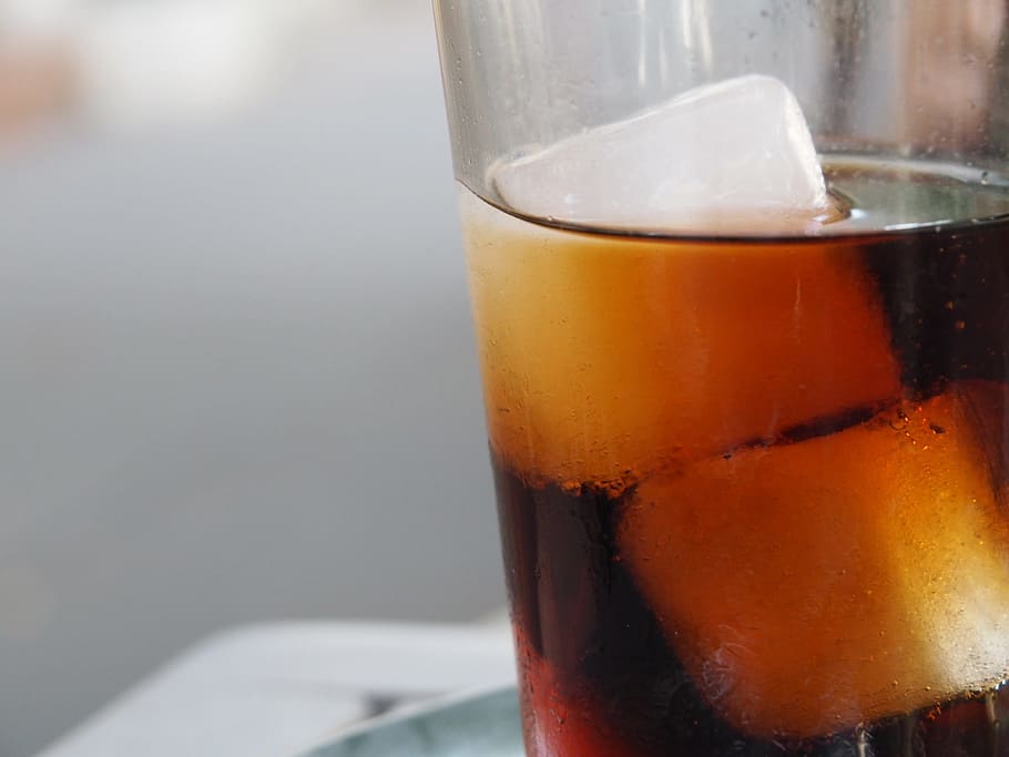 heat, summer, refreshment, ice cubes, cold, cola, coke, coka cola HD wallpaper