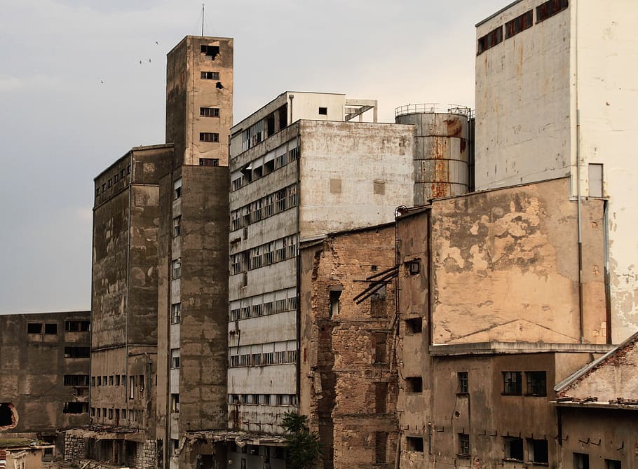 industry, ruins, devastation, architecture, built structure HD wallpaper
