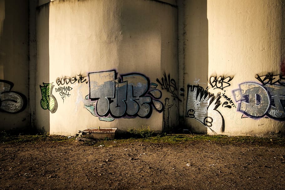 several assorted-design graffiti design, graffiti wall art, urban HD wallpaper