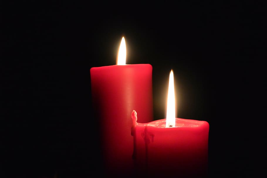 candle, light, candlelight, dark, flame, atmospheric, advent HD wallpaper