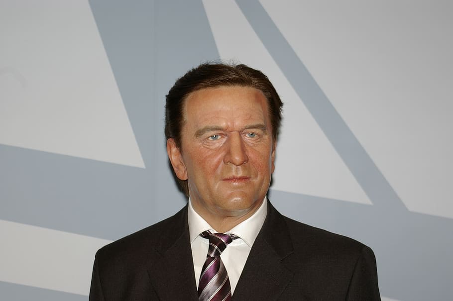 gerhard schröder, politician, wax, former federal chancellor, HD wallpaper
