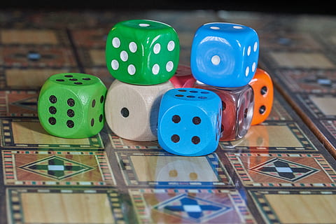 gamble, gambling, cube, luck, dice, multi colored, arts culture and entertainment HD wallpaper