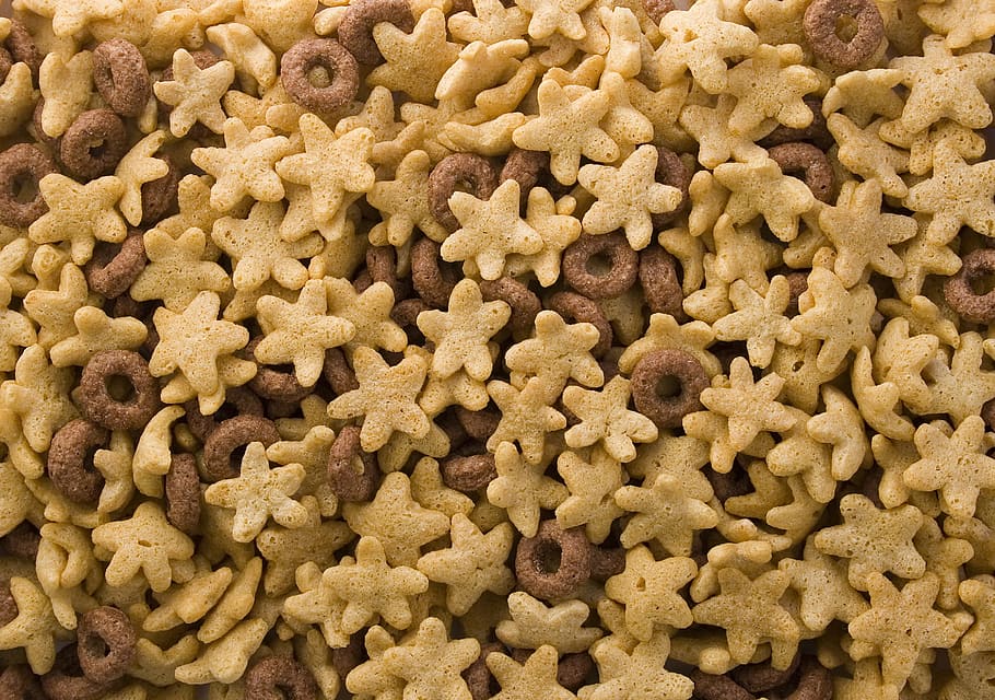 star-shaped cookies, background, food, abstract, breakfast HD wallpaper