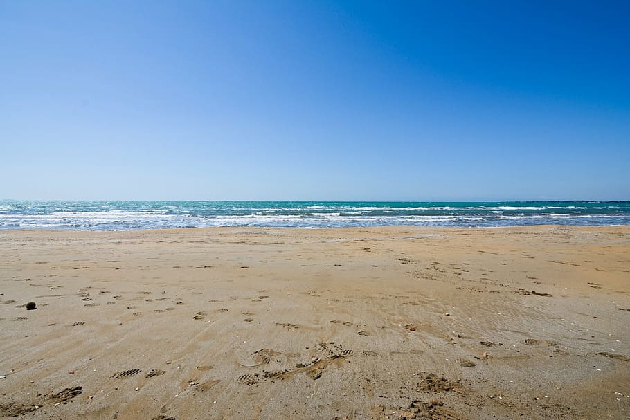 beach, sea, sicily, nature, water, land, sand, sky, scenics - nature HD wallpaper