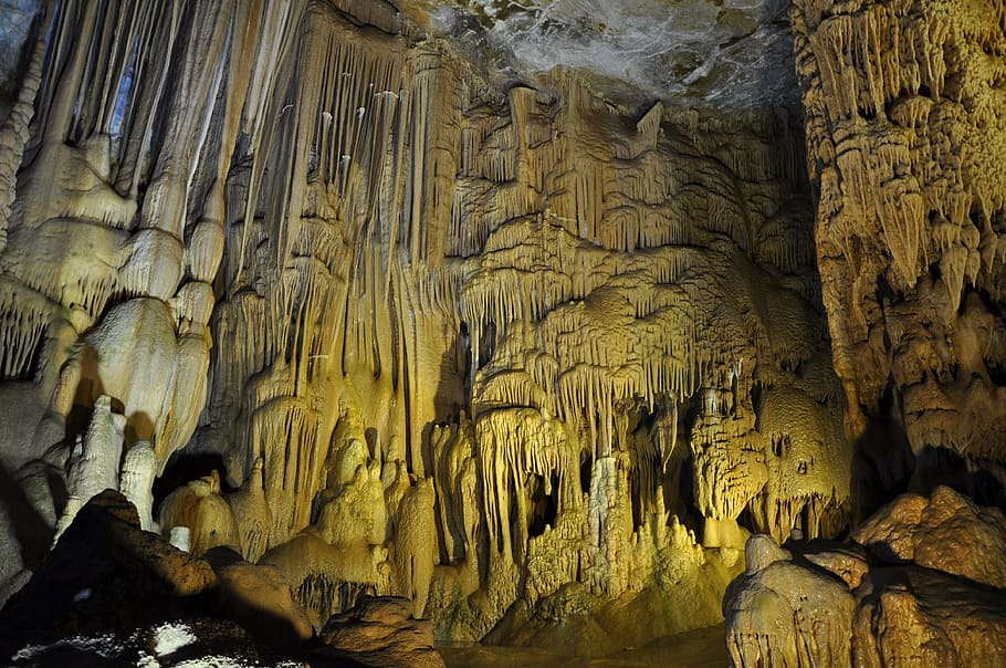 roe, cave, gümüşhane, stalactite, stalagmite, geology, asia HD wallpaper