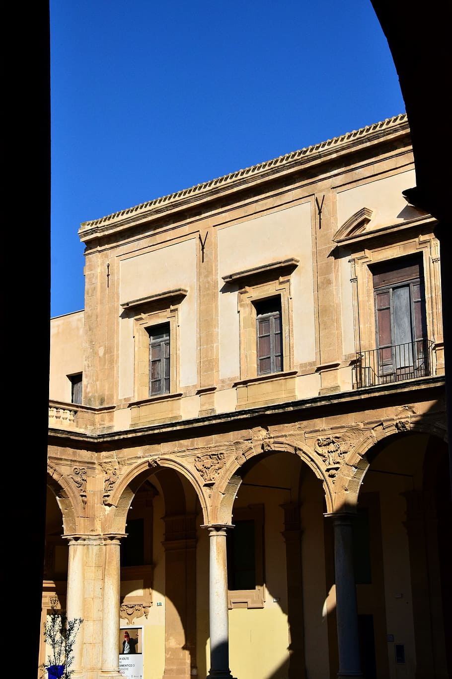 arcade, monastery, architecture, building, historically, cloister HD wallpaper
