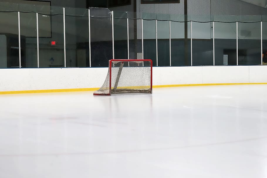 indoors, empty, hockey, rink, arena, ceiling, modern, sports, HD wallpaper