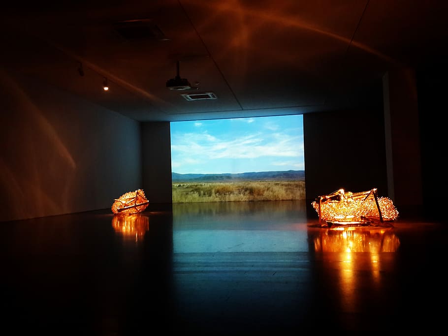 Exhibition, International Gallery, reflection, window, no people HD wallpaper