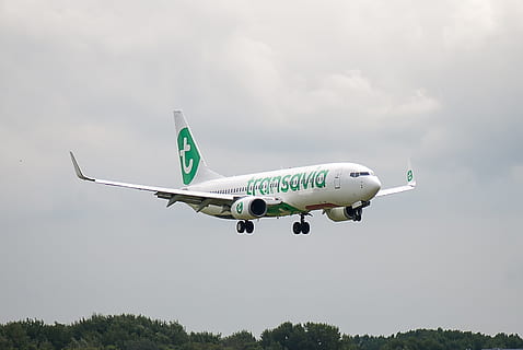 plane, runway, airline, transavia, countries, airport, travel HD wallpaper