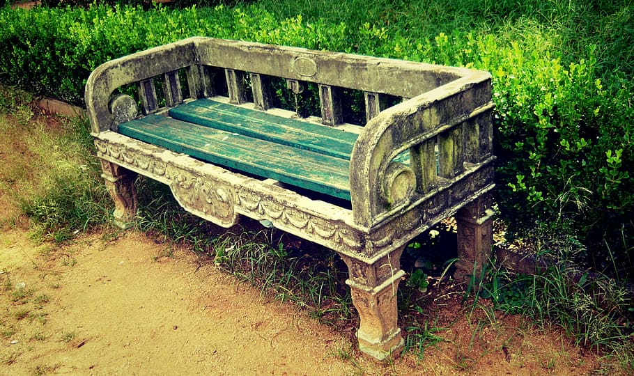 Abandonment, Classic, Park, obsolete, grass, abandoned, green color HD wallpaper