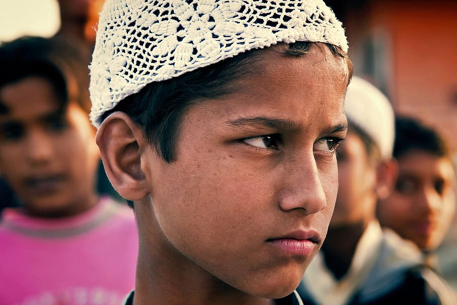 boy with white knitted hat, indian, team, child, male, asian HD wallpaper