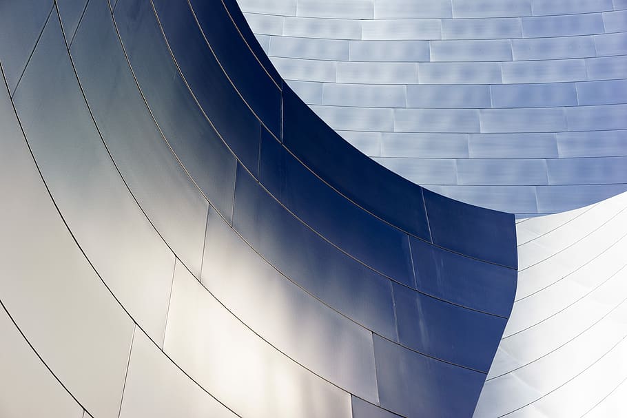 untitled, architecture, metal, curved, wall, usa, built structure HD wallpaper