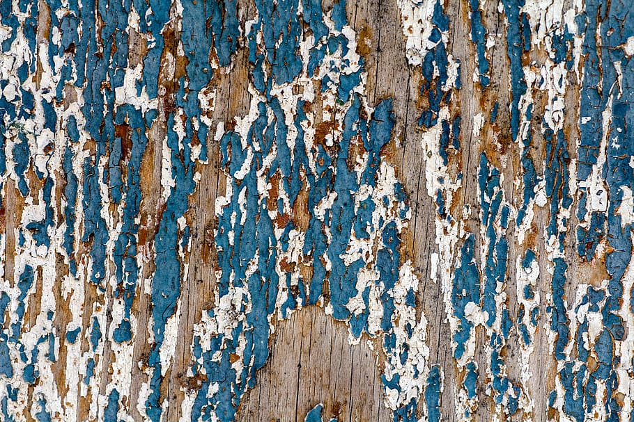 blue and white wooden board, background, old, old paint, structure HD wallpaper
