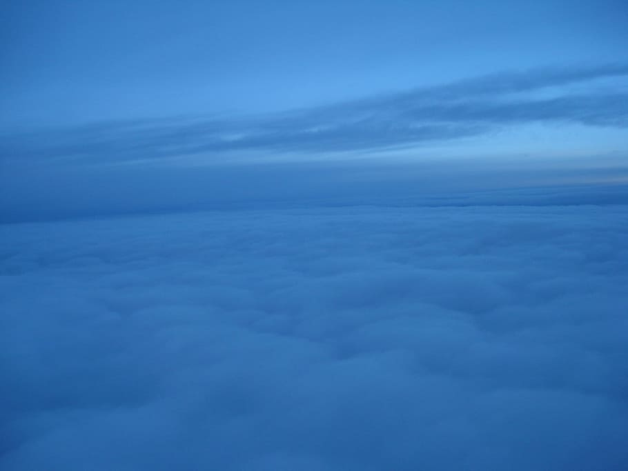 Clouds, Flight, sky, blue, dom, fly, float, cloud - sky, nature HD wallpaper