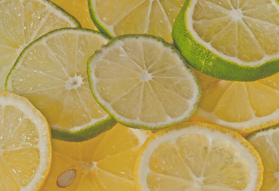lemon, fruit, lime, nature, citrus, fruits, yellow, vitamins HD wallpaper