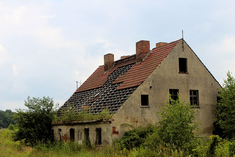 home, wilderness, ruin, broken, decay, old building, lapsed HD wallpaper