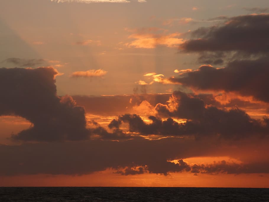 sunset, colors, clouds, sky, good looking, nature sunset, landscape HD wallpaper