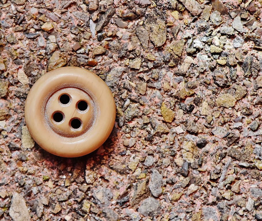 Button, Holes, Beige, Close, Color, 4 holes, no people, close-up HD wallpaper