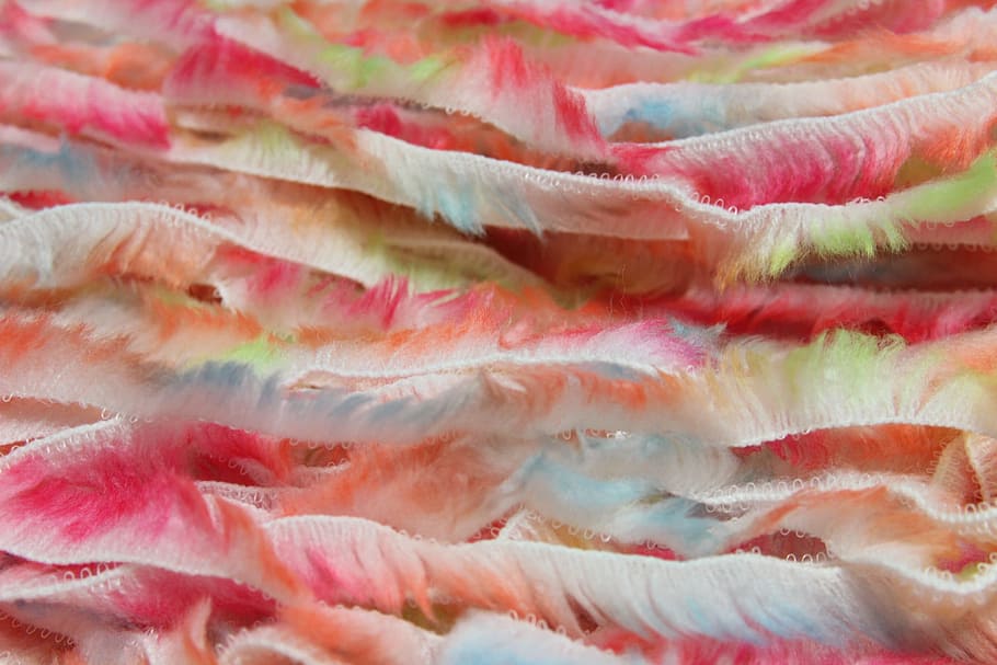 yarn, feather, colorful, backgrounds, pink color, full frame HD wallpaper