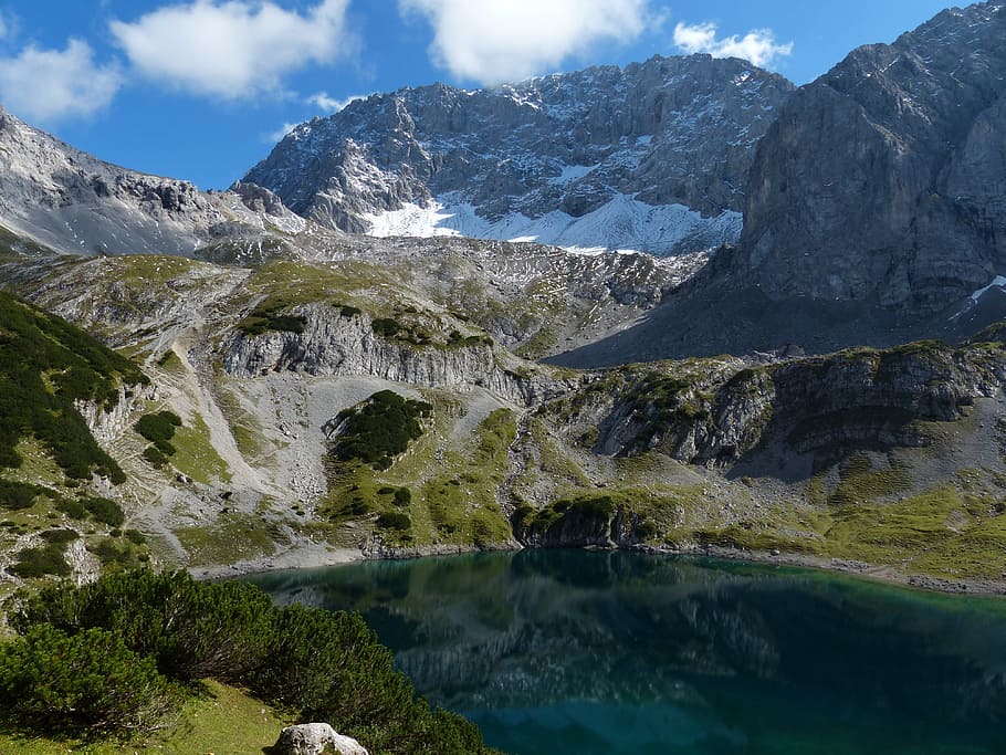 Tyrol, Alpine, Mountains, Austria, tyrolean alps, hiking, bergsee, HD wallpaper