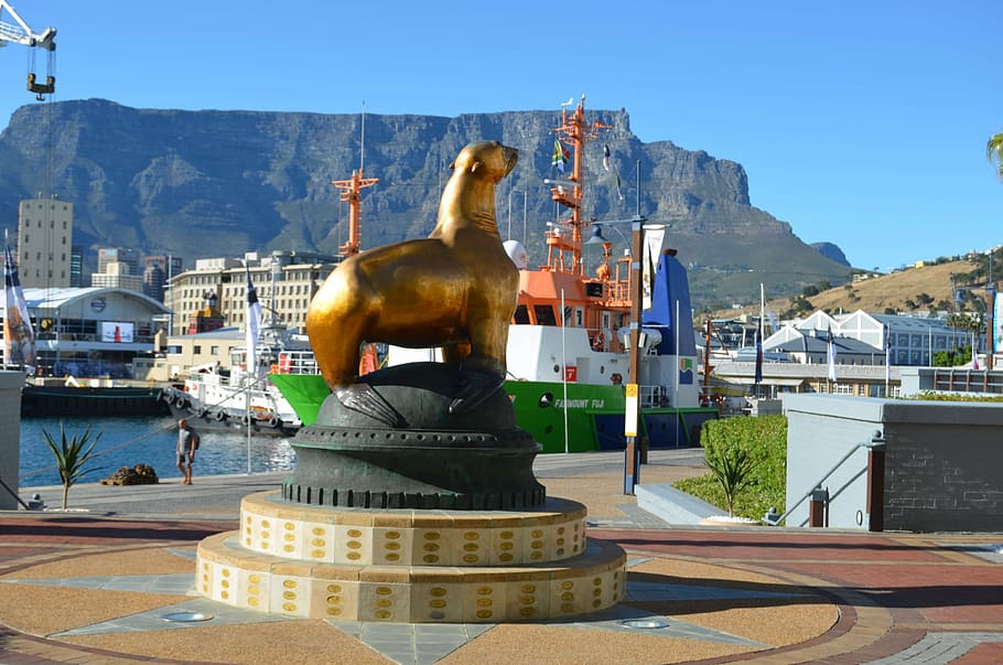 V&A Waterfront, Cape Town, South Africa, showing Cape Union Mart, the Cape  Wheel with Table Mountain in the background Stock Photo - Alamy