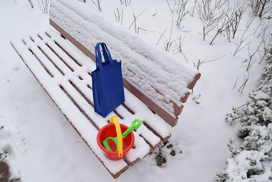 snow, toys, white, cold temperature, winter, high angle view HD wallpaper