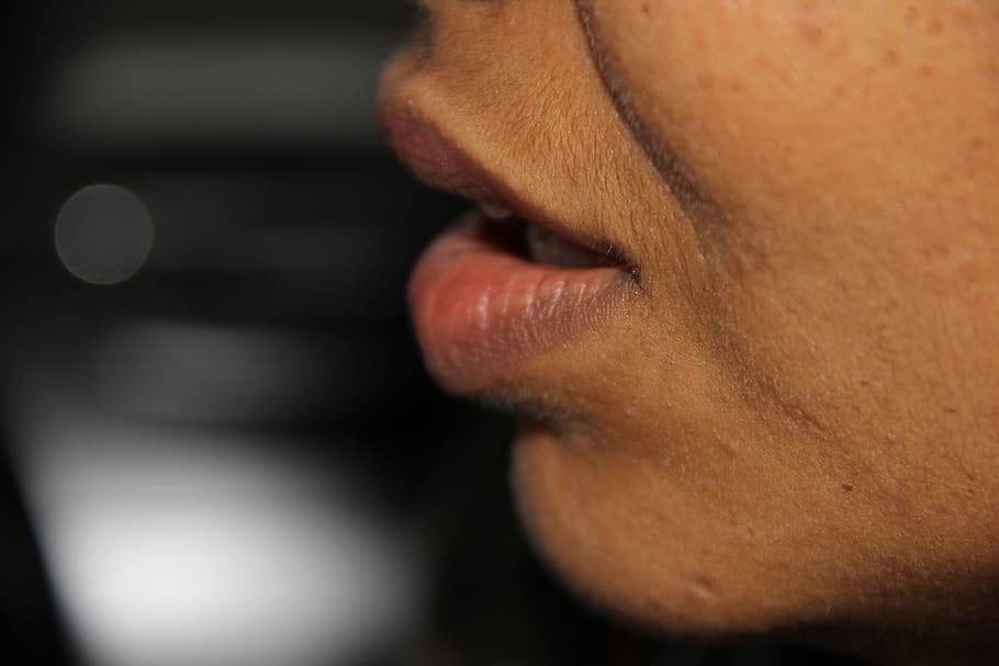 close up photo of person's mouth, lips, skin, fold, human body part HD wallpaper