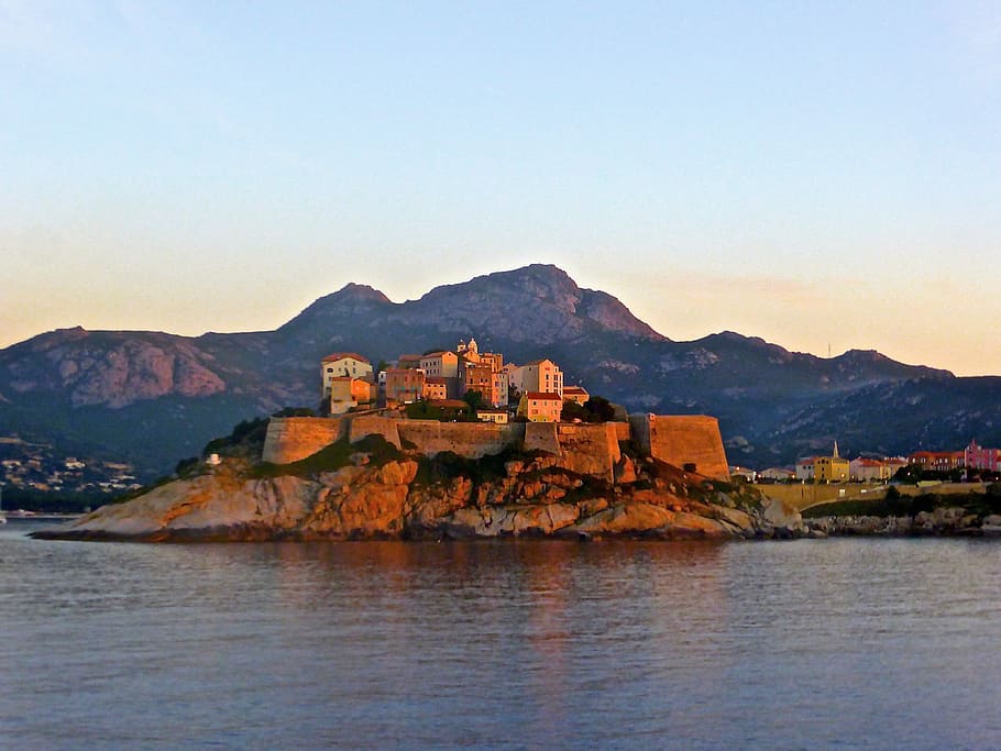 Citadel, Calvi, Fortress, Corsica, ancient, port, harbor, history, HD wallpaper