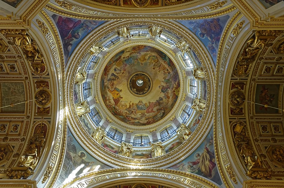 russia, sankt petersburg, st isaac's cathedral, architecture
