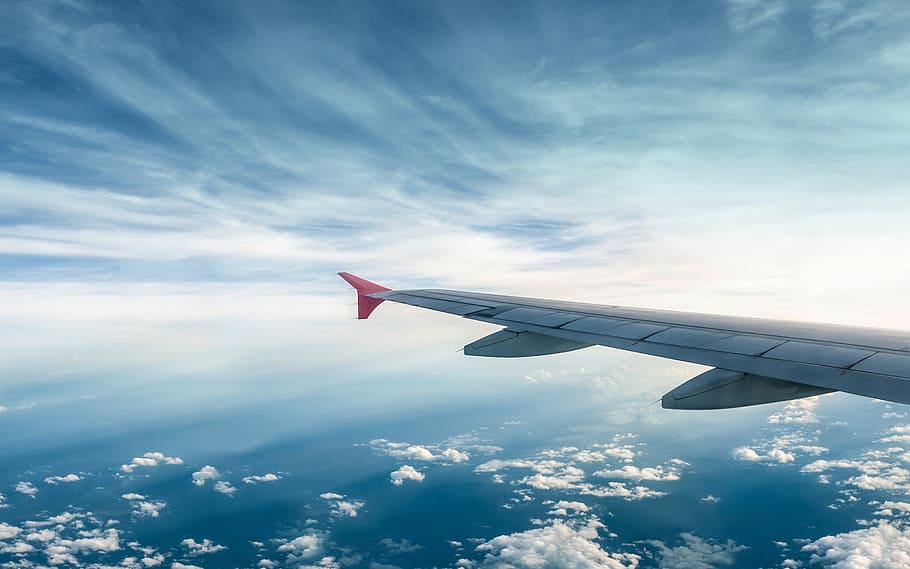 white airliner, fly, dom, sky, air vehicle, airplane, flying HD wallpaper