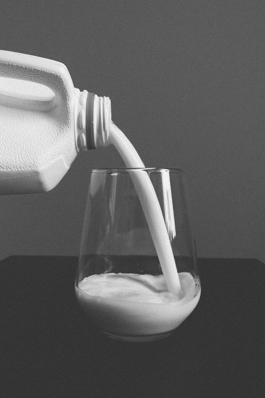 grayscale photography of bottle refilling drinking glass, Buttermilk, HD wallpaper