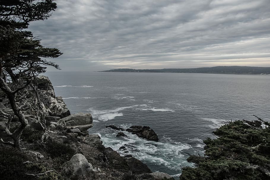 rocky cliff and body of water, sea, nature, scenics, rock - Object HD wallpaper